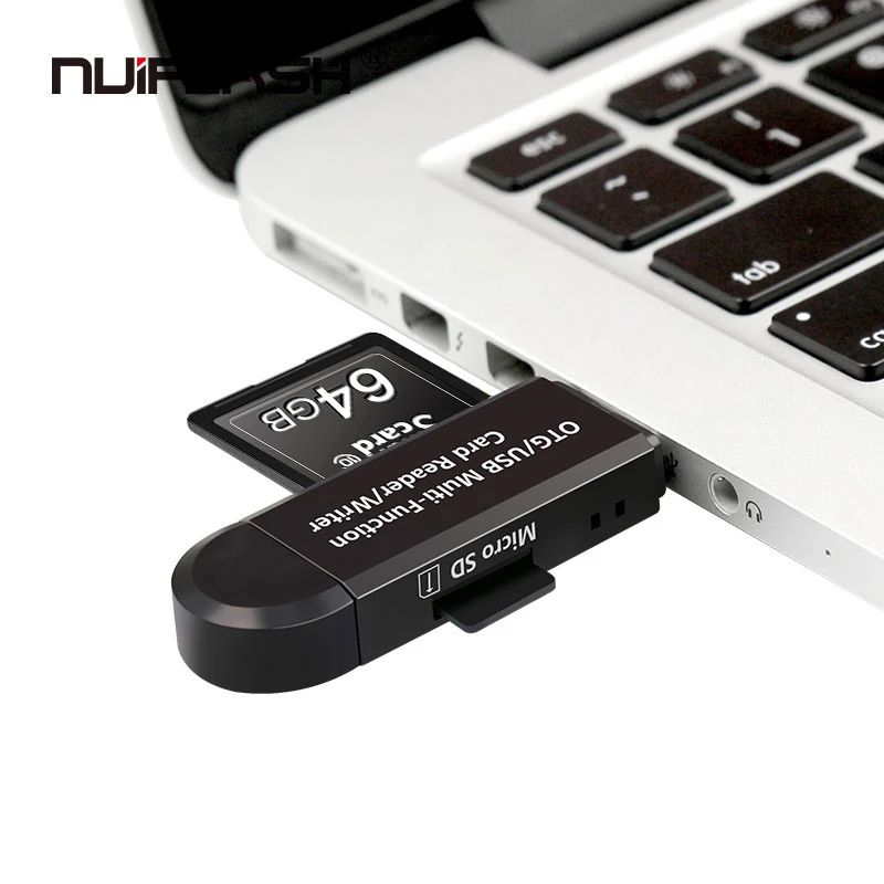 Micro USB и 2 в 1 OTG кардридер высокоскоростной 0 универсальный TF/SD для Android компьютера