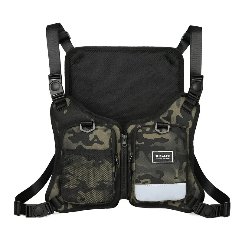 

Men Tactical Chest rig Bag Fashion Streetwear Hip Hop Vest Bag Waist Pack Rig Bag