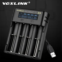 Зарядное устройство VOXLINK 18650, ЖК-дисплей, быстрая зарядка 26650, 18350, 21700, 22650, литий-ионных аккумуляторов 1,2 в AA/AAA