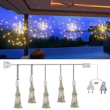 500 Led Prachtige Vuurwerk Fairy Lights 8 Patronen Diy Kerst En Nieuwjaar Slaapkamer Decoratie Verlichting Guirlande String Lights