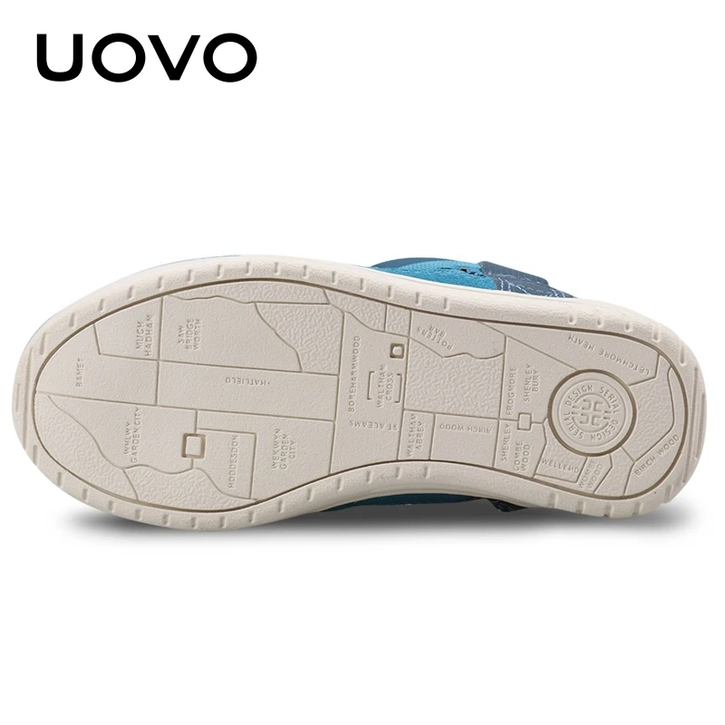 Бренд UOVO, детская зимняя обувь, модная детская повседневная спортивная обувь для мальчиков и девочек, высокие детские кроссовки, размер 28#-39