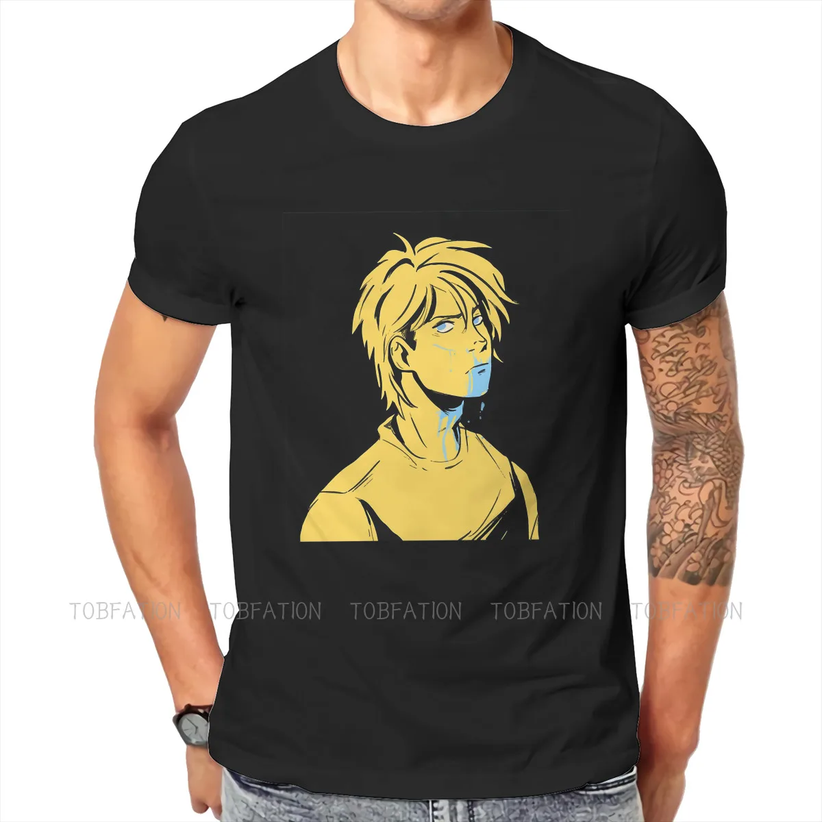 

Banana Fish Original TShirts Banana Fish Fanart Personalize Homme T Shirt New Trend Tops 6XL