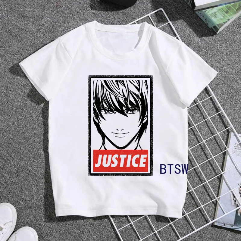 Футболка Yagami светильник световым графическим принтом Death Note новая забавная
