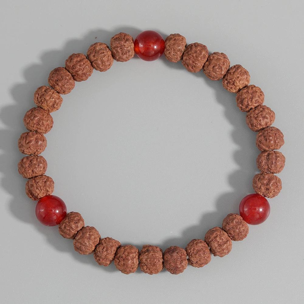 Натуральный семена Бодхи 8 мм мужской браслет Тибетский буддизм запястье Mala