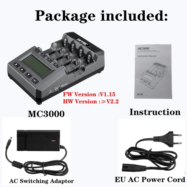 Зарядное Устройство SKYRC MC3000 BT-Bluetooth, Умное Беспроводное.