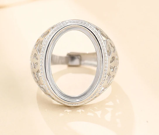 Основание с полуободковым креплением серебристого цвета основа для мужских