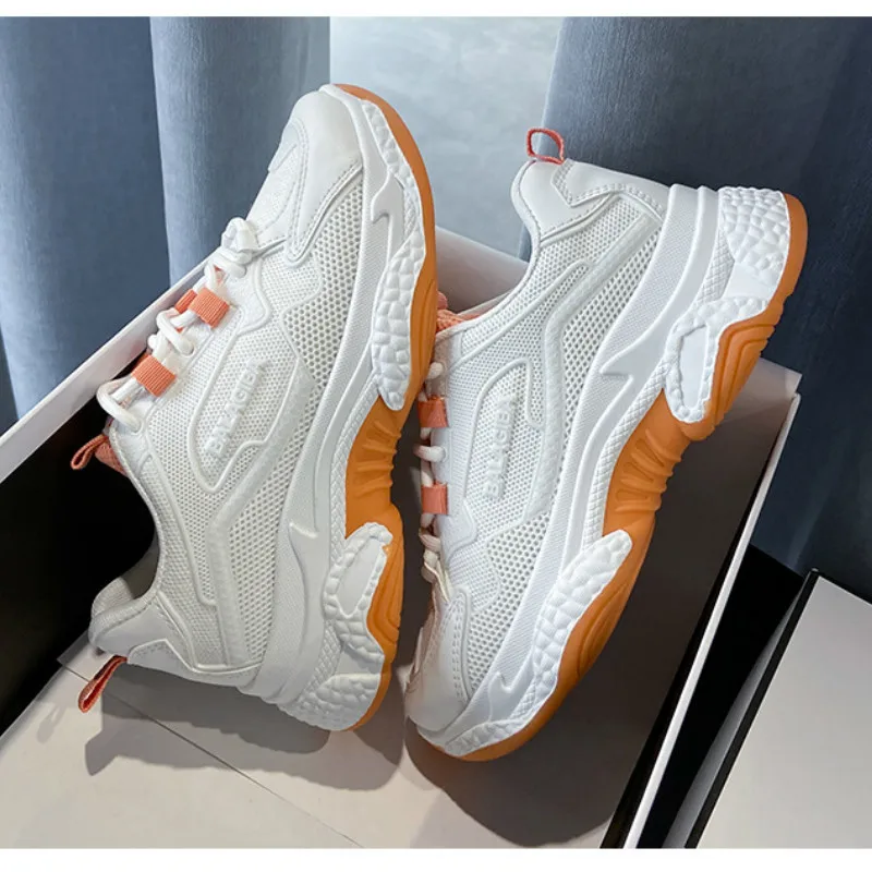 

Women Platform breathable non-slip lace-up mesh Sneakers Chunky Casual Shoes Sports Vulcanized Shoes Female Fashion Sneakers A23
