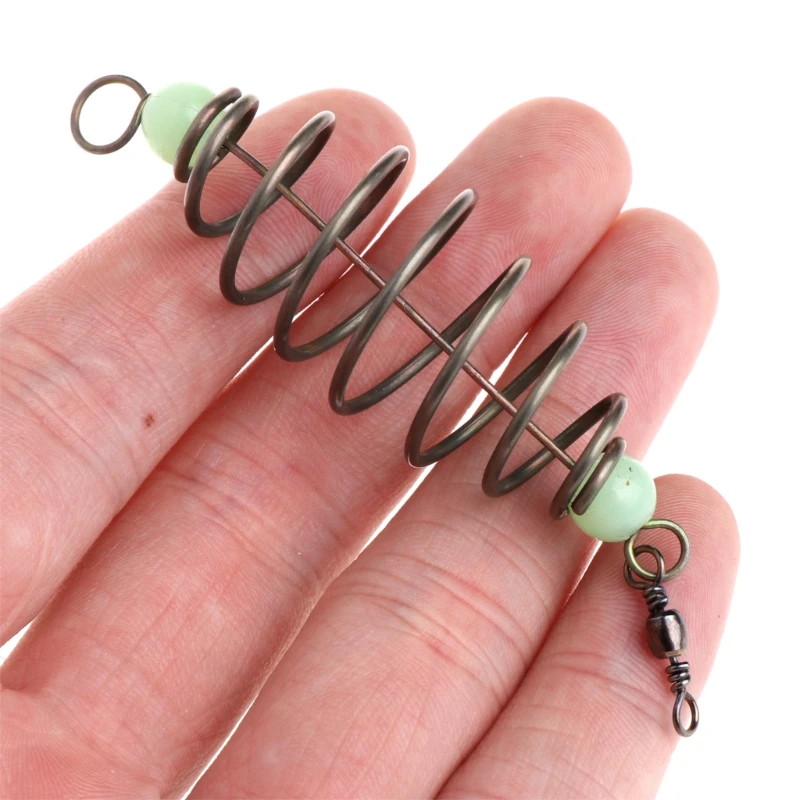 

5 Pcs/Set Fishing Bait Spring Lure Inline Hanging Tackle Stainless Steel Feeder for fishing