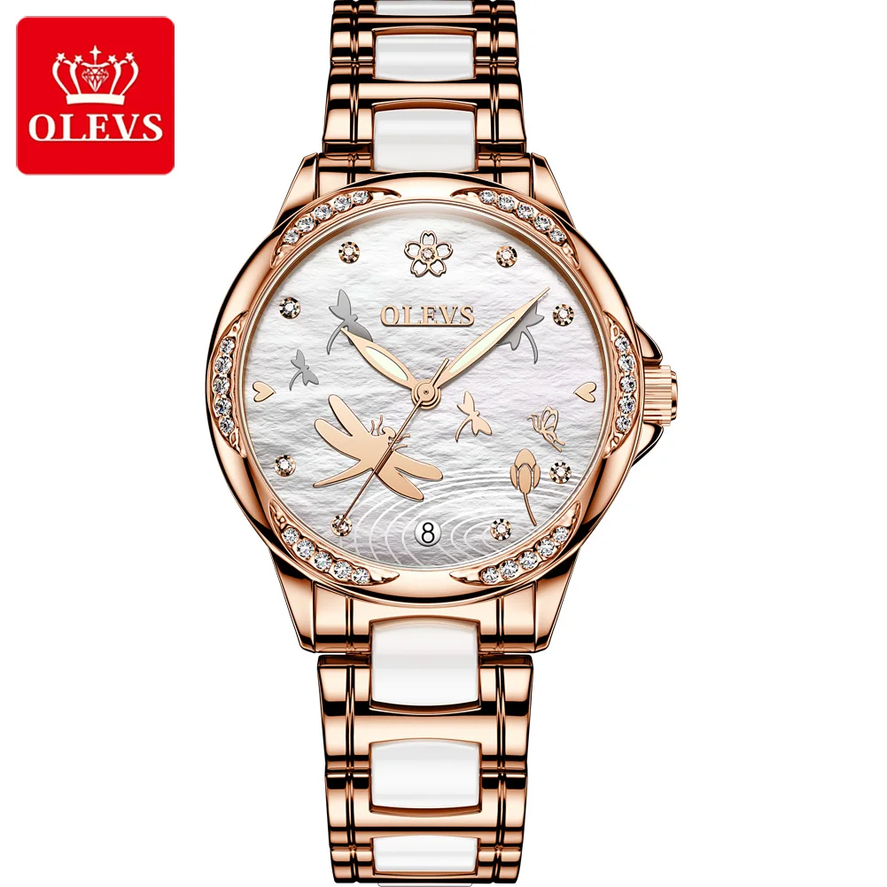 

OLEVS Women Watch Mechanical Fully Automatic Fashion Waterproof Woman Luxury Gifts Ladies Watches for Clock Girls Wristwatch