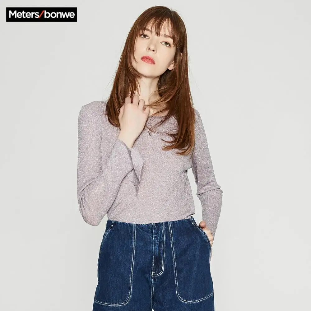 Me &amp city новый вязаный Однотонный свитер женские пуловеры на весну и зиму базовые