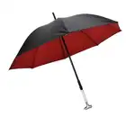 Черный дизайнерский Зонт с длинной ручкой, большой деловой УФ-зонт для гольфа, пляжный зонт катана, ветрозащитный японский зонтик ZP58YS