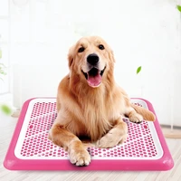 portable dog toilet mesh grid dogs urinal bowl puppy litter tray training toilet doggy pee training easy to clean pet supplies