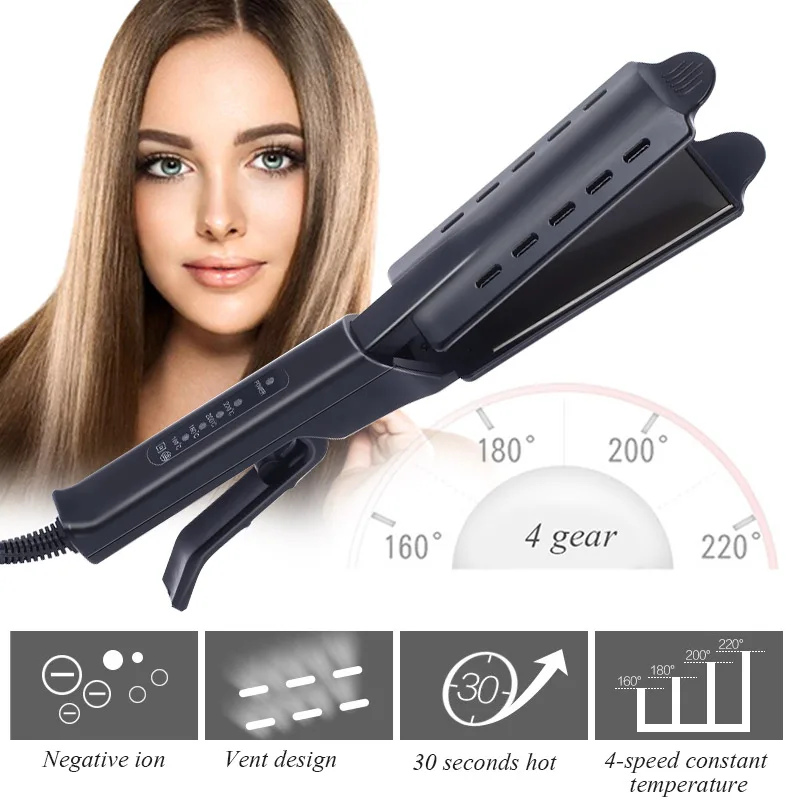 

Ceramic Tourmaline Ionic Flat Iron Hair Straightener Flat Iron for Hair Professional Glider Hair Straightener Ceramic Flat Iron