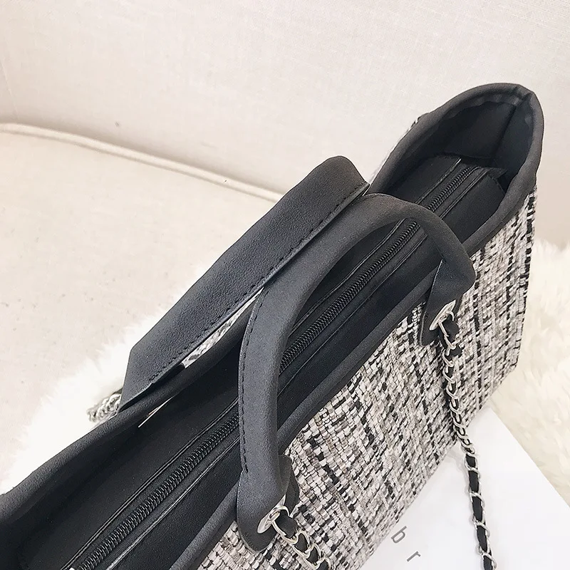 Youda оригинальный дизайн большой емкости полосатый холст материал дамская