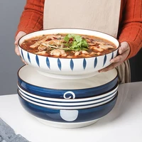 large soup bowl soup valley ceramics jingdezhen tanggu large soup basin household tableware