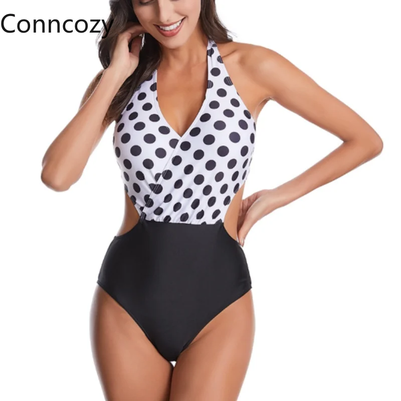 

2021 Цельный купальник, новый сексуальный облегающий купальник бикини с принтом листьев, женский купальный костюм, женский цельный купальный...