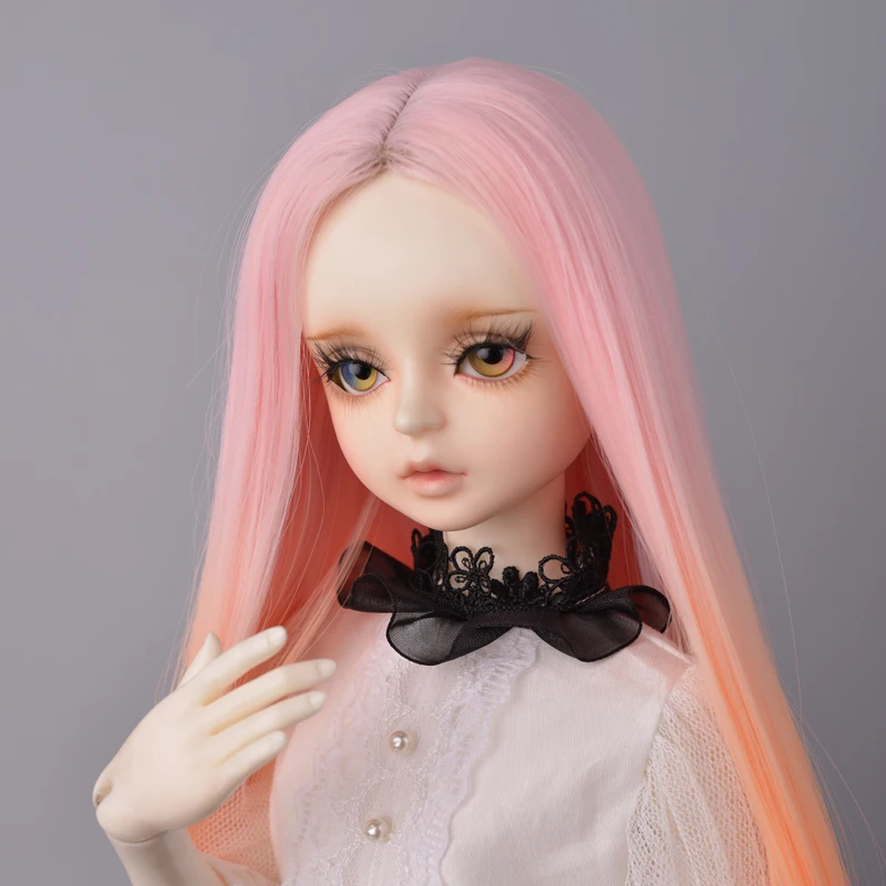 

MUZIWIG 1/3 BJD Doll Hair Gradient Color High Temperature Long Straight BJD Wig For BJD/SD Doll Accessories