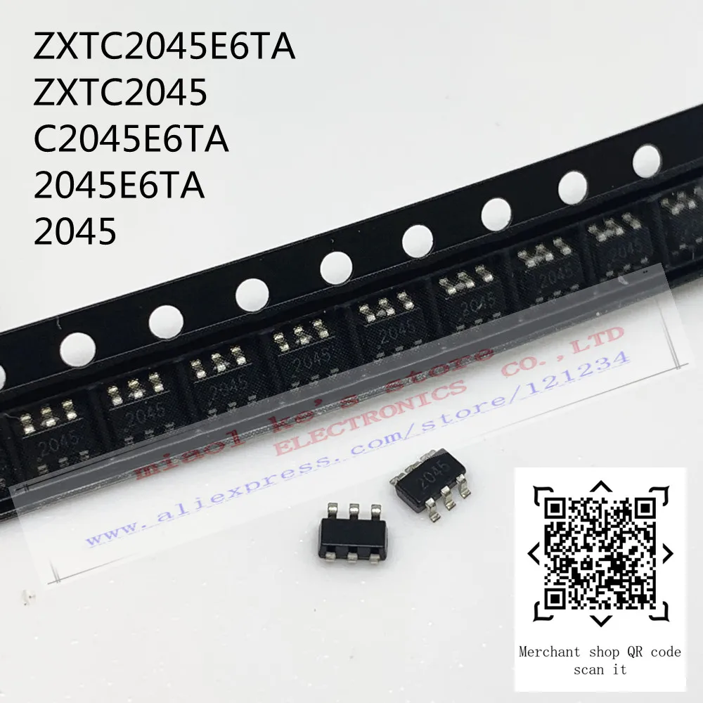 

[10 шт.] 100% Новый оригинал: ZXTC2045E6TA ZXTC2045 C2045E6TA 2045E6TA 2045-ТРАНС NPN/PNP 30V 1.5A SOT23-6