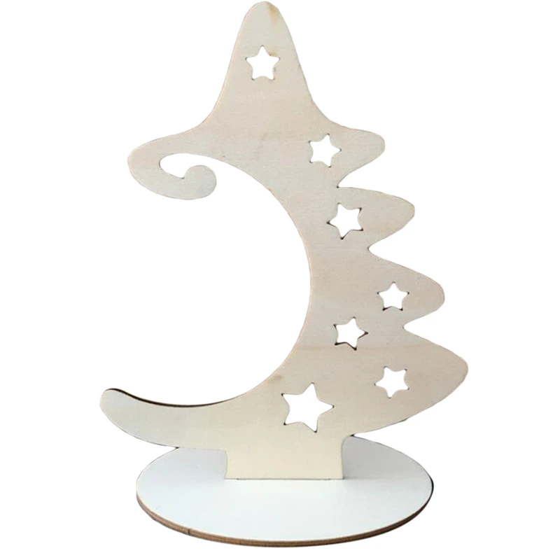 

Wood Slices With Stand Natural Unfinished Christmas Wooden Tree Star Crafts For Christmas Ornaments Christmas Decoration
