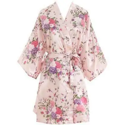 2019 женское летнее платье с цветочным принтом длинный халат атласный Шелковый