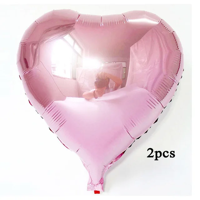 18in AX pink 2pcs Большой белый шар в виде лебедя с днем рождения, украшения для взрослых, свадьбы, розовые воздушные шары в виде любви - Цвет: 18in AX pink 2pcs