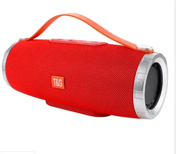 TG-109red TG109 тканевый беспроводной bluetooth динамик оливковый стерео 3D бас безопасный спортивный портативный bluetooth динамик с микрофоном телефон - Цвет: TG-109red