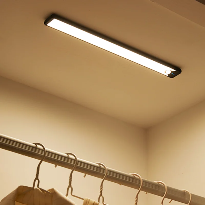 

Automatic Infrared Sensor Lamp Long Wireless Smart Charging Led Small Night Lamp Home Bedroom Wardrobe