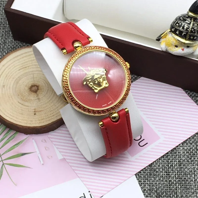 1 Leather Роскошные Брендовые женские кварцевые часы montre femme браслет из нержавеющей стали часы женские наручные часы для женщин reloj лучший рождественский подарок - Цвет: 1 Leather