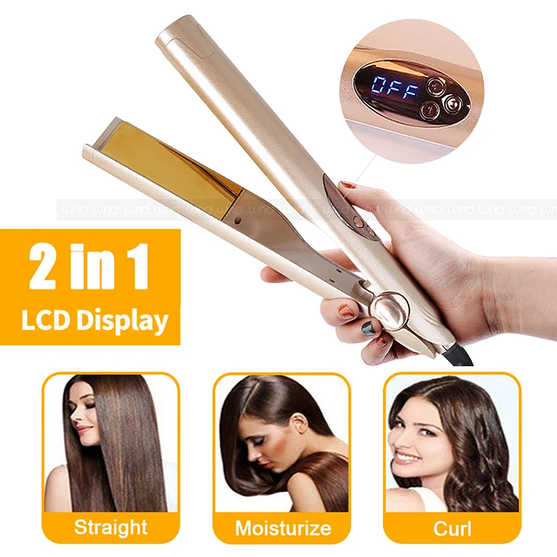 2 в 1 профессиональный электрический выпрямитель/щипцы для завивки волос