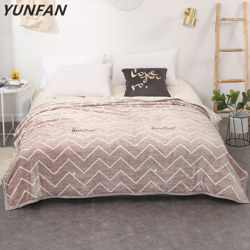 

Stripe blankets quilts twin full queen king adult blankets soft Throw Flannel blankets on Bed/car/sofa kids rugs warm blankets