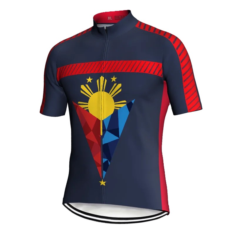 

Philippines Outdoor Jersey Cycling Jacket Bike MTB Wear Pro Race Clothes Short Shirt Breathable Men Women Full Zipper Sports Top