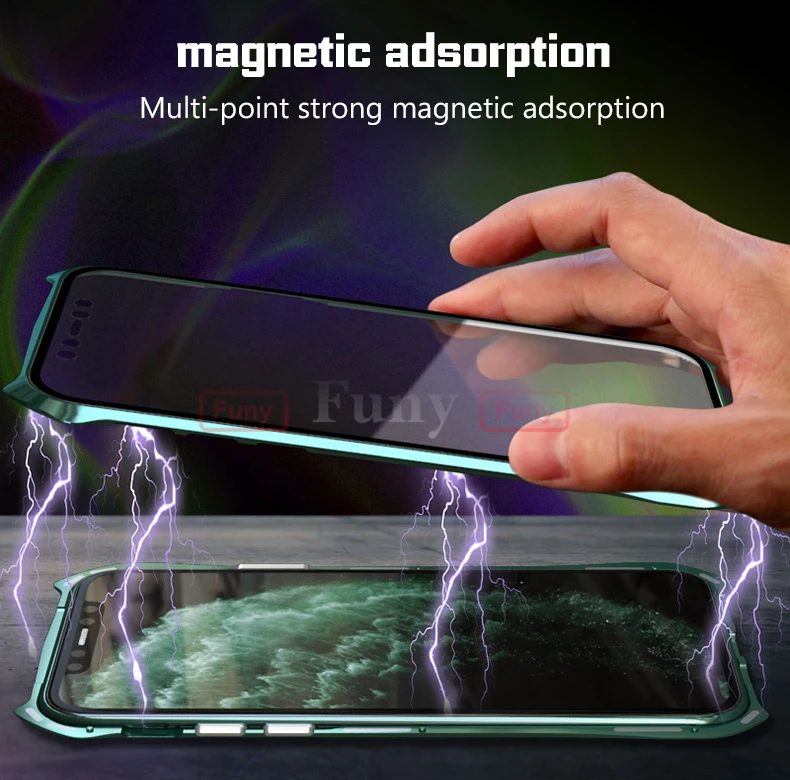 Для iPhone11 Pro Max Чехлы Магнитный чехол для iPhone 11 чехол 360 металлический чехол для телефона полное покрытие чехол для телефона iPhone11 Pro