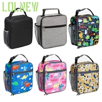 dinosaur insulated lunch box with pocket for boys girls thermal tote cooler bag portable leak proof for school outdoor or work