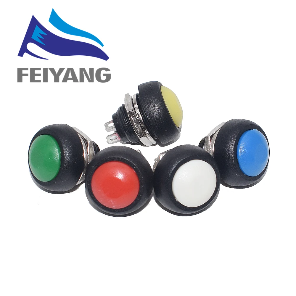 5 шт. водонепроницаемый мини кнопочный переключатель 12 мм|Интегральные схемы| |