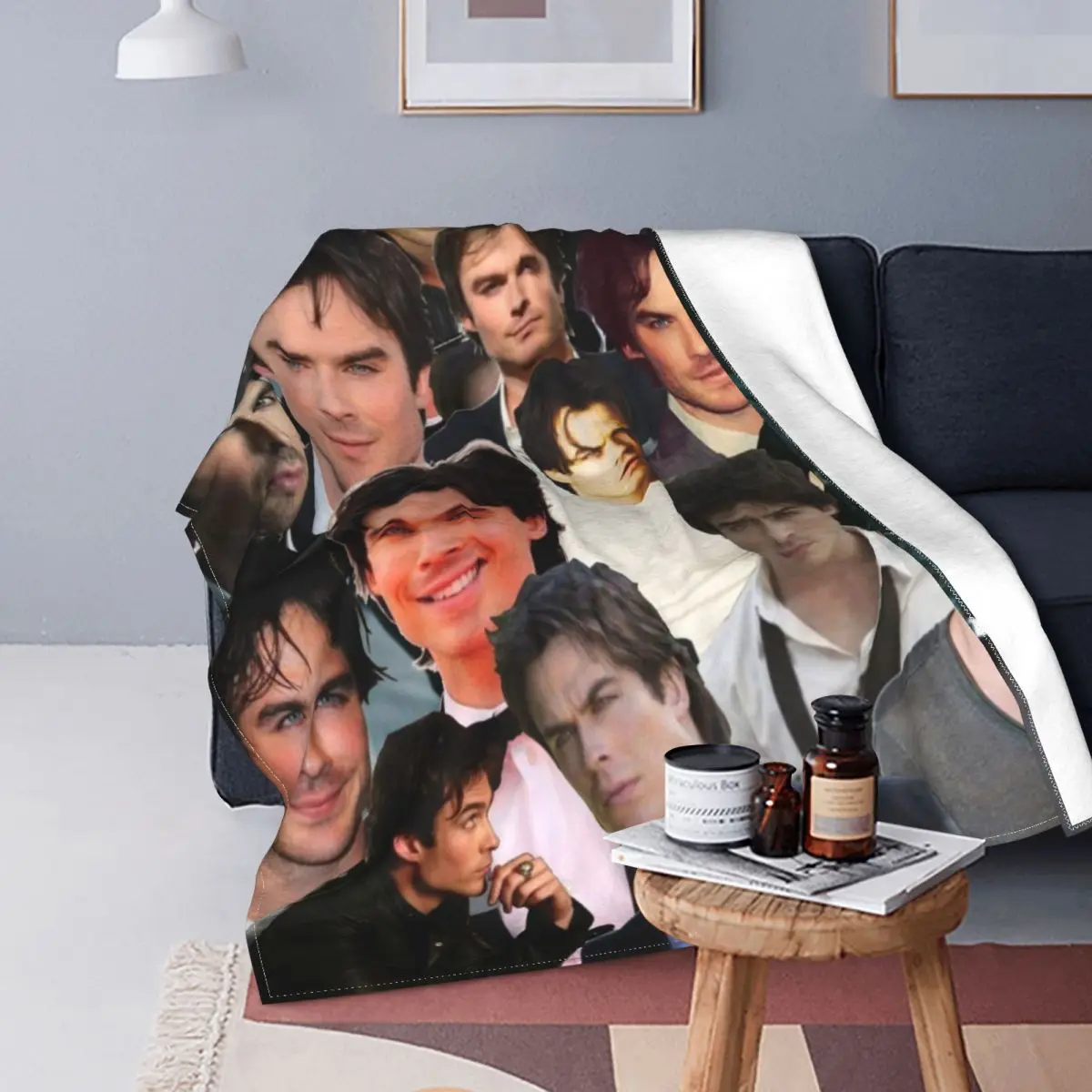 Бархатные Одеяла Ian Somerhalder для фотосессий дома и улицы весны осени - купить по