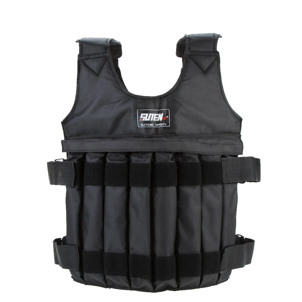 

20kg/50kg Adjustable Weighted Vest Loading Weights Waistcoat for Boxing Training Workout Fitness Equipment Sand Clothing
