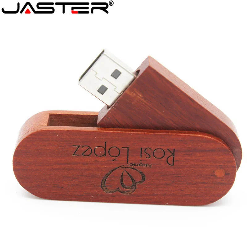 Usb-флеш-накопитель JASTER вращающийся деревянный 8/16/32 ГБ | Компьютеры и офис