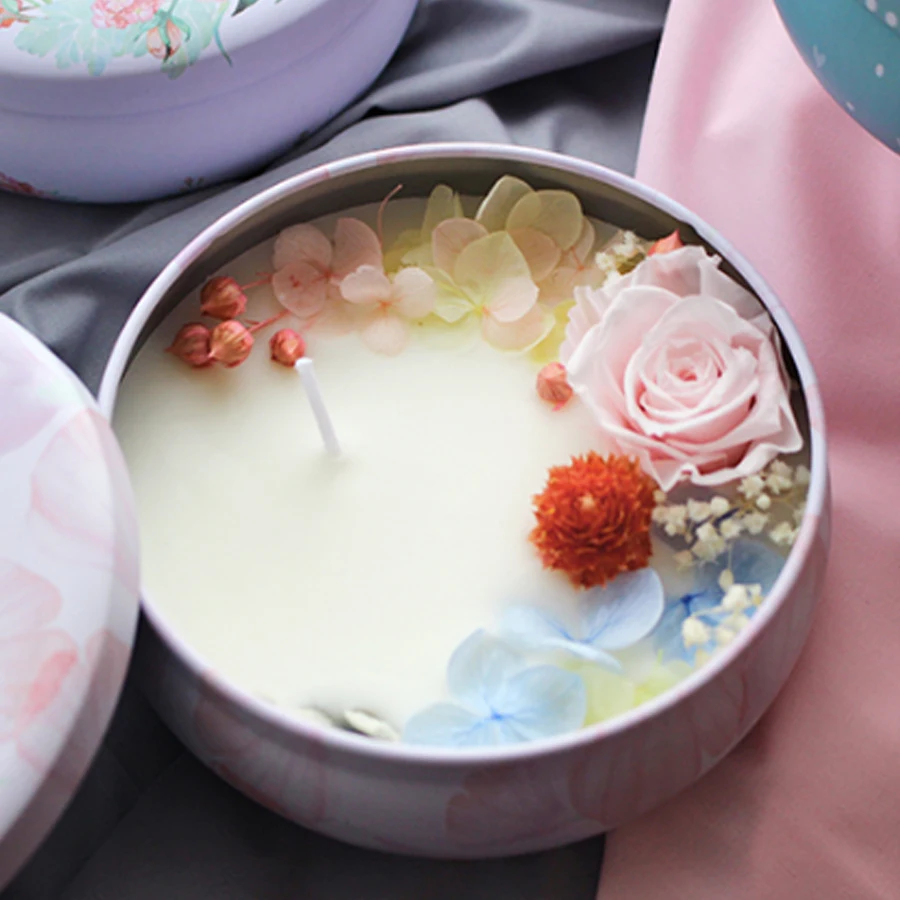 Цветок красоты свет свечи украшения ароматические соевый воск натуральные