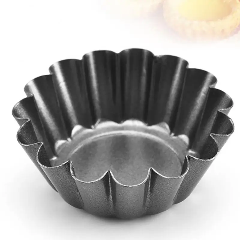 

1pcs Mini Carbon Steel Tart Pans Tartlet Non-stick Reusable Egg Tart Cupcake Baking Mold Muffin Cup Kitchen Accessories New
