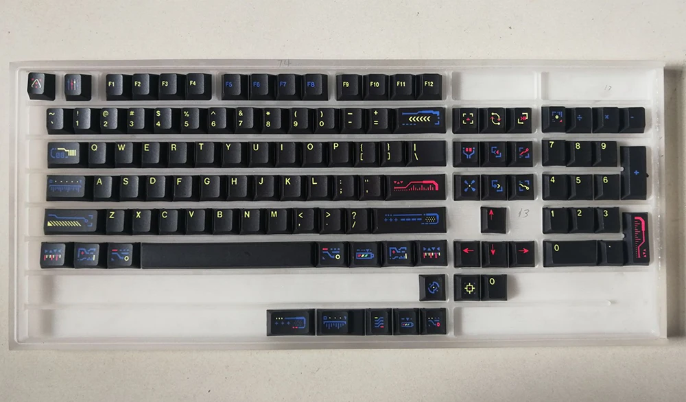 

Awakening Black Keycaps For Cherry Mx Gateron Kailh Box TTC Switch Mechanical Keyboard 60 87 104 Cherry Profile PBT Key Cap