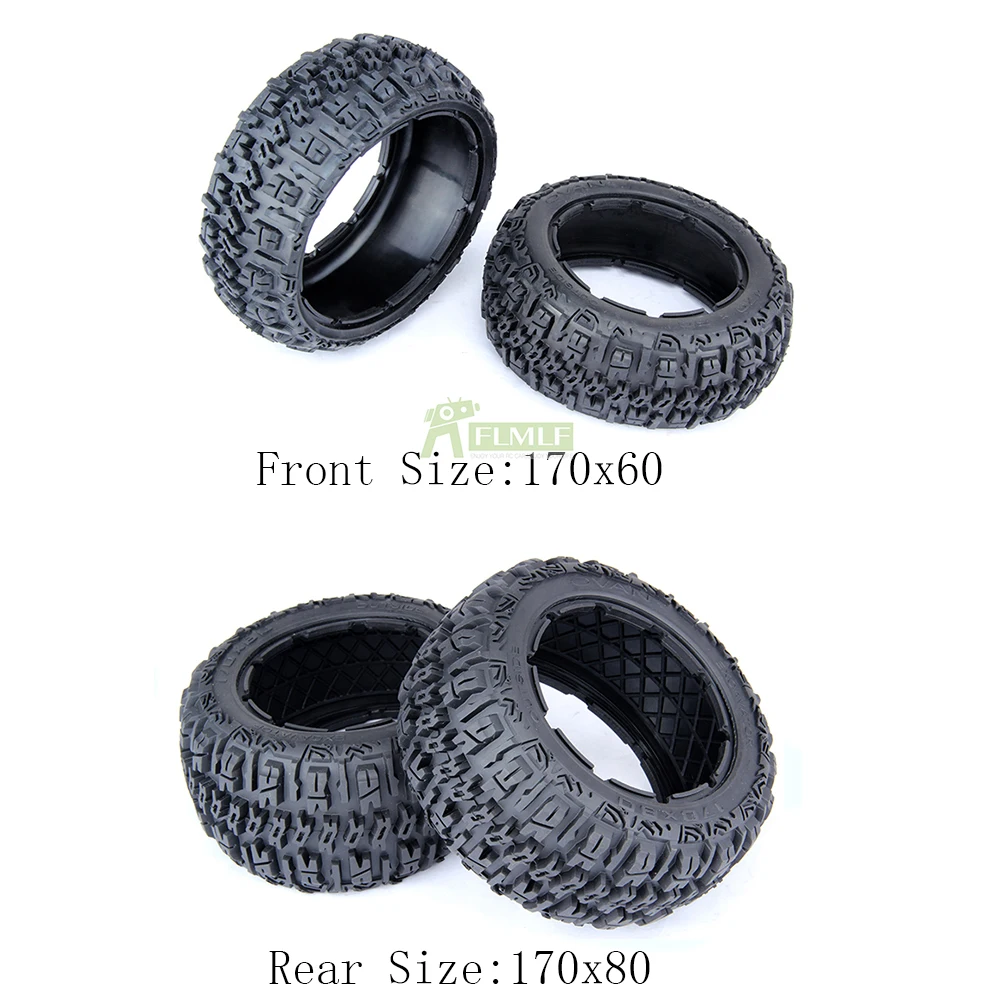 Передние и задние шины Knobby (поколение 3) подходит для 1/5 HPI ROVAN KM BAJA 5B|Детали