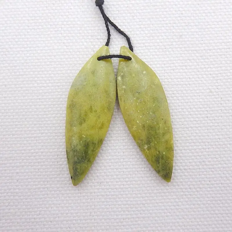 Модные серьги со змеиным рисунком парные ручной работы с натуральным камнем