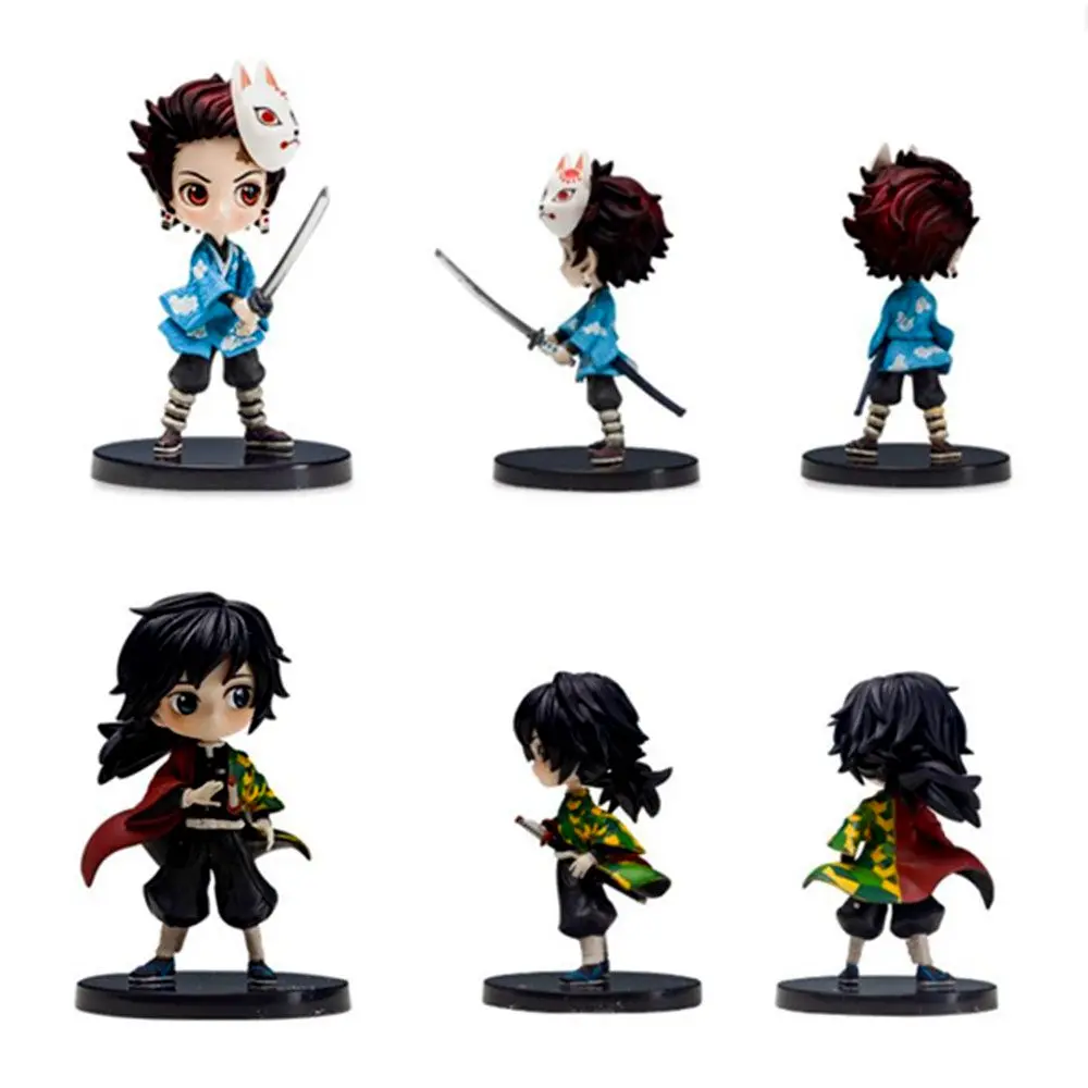 1 шт. Kimetsu no Yaiba фигурки аниме статуя демона Slayer модель Kamado Tanjirou Hashibira Inosuke Agatsuma Zenitsu