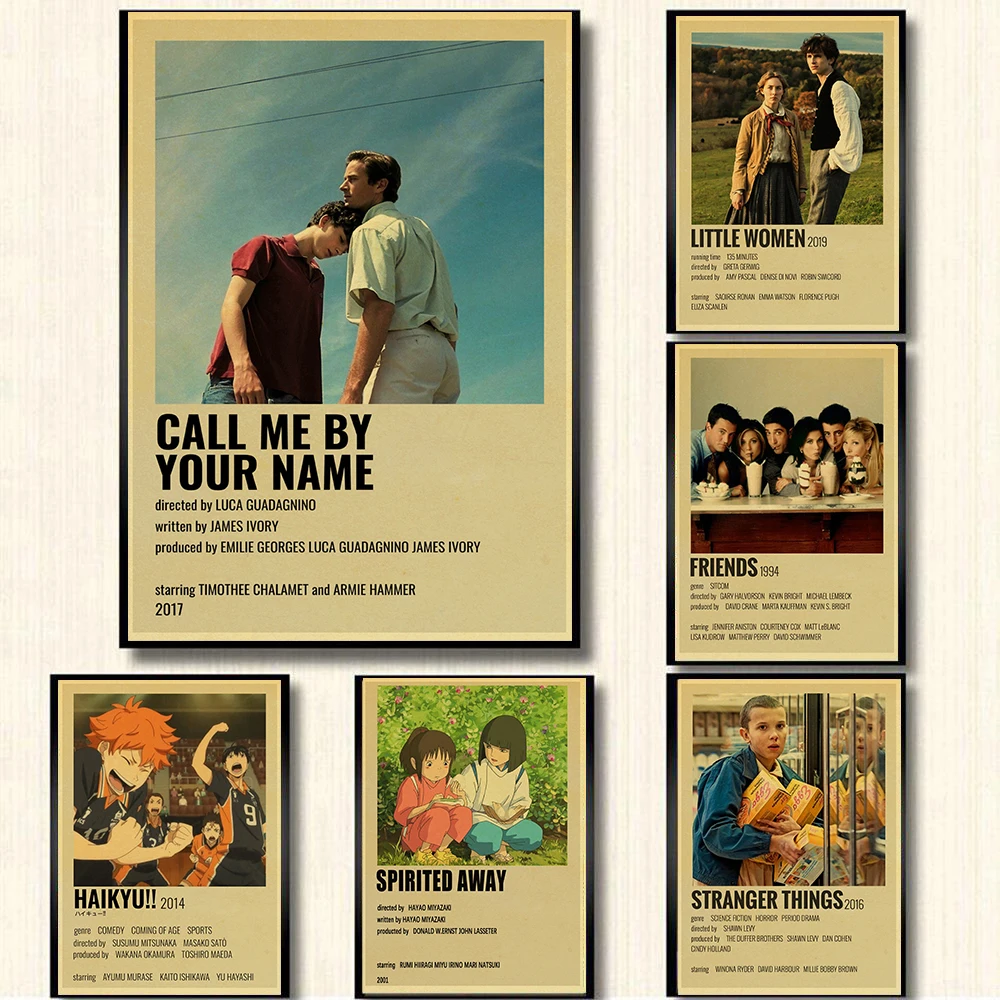 Популярная классическая ТВ-серия аниме фильм Ретро плакат очень странная