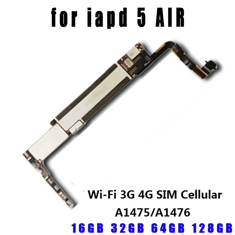 A1474/A1475 или A1476 Оригинальная бесплатная iCloud для iPad 5 логические платы Wi-Fi сотовая