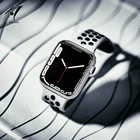 Ремешок спортивный для Apple watch band 42 мм 38 мм 44 мм 40 мм 45 мм 41 мм, силиконовый браслет для iwatch series 7SE65SE432