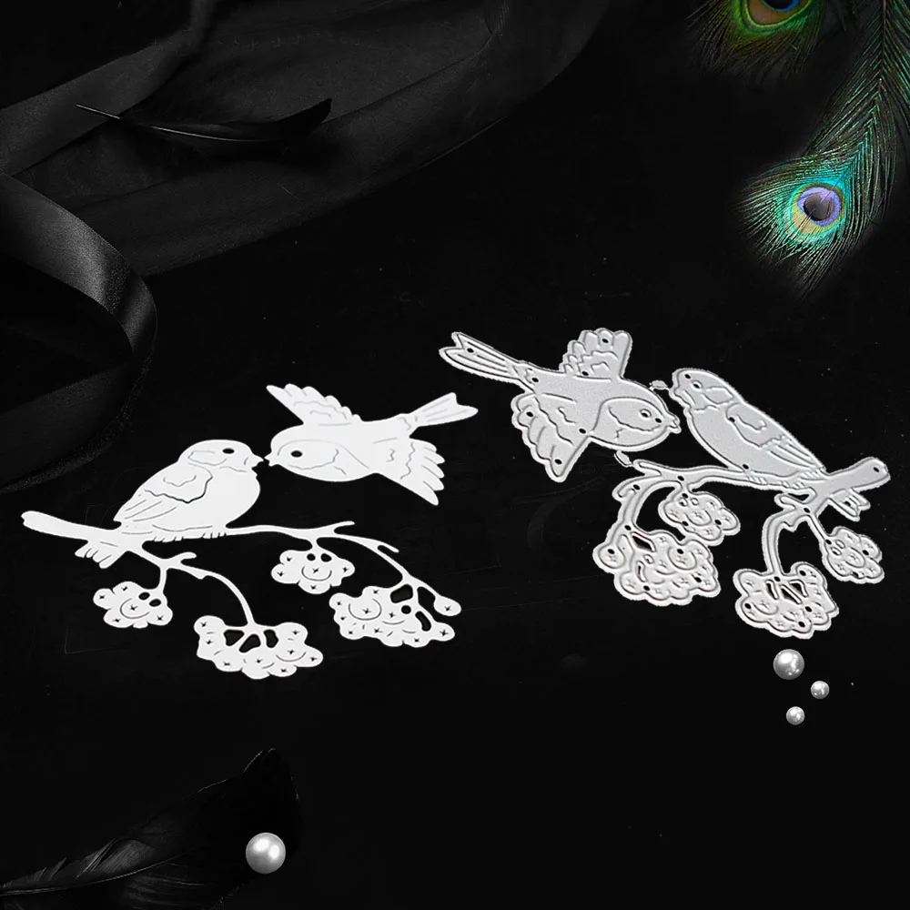 DIY Форма для ножей альбом скрапбукинга травление ветки птиц тиснение