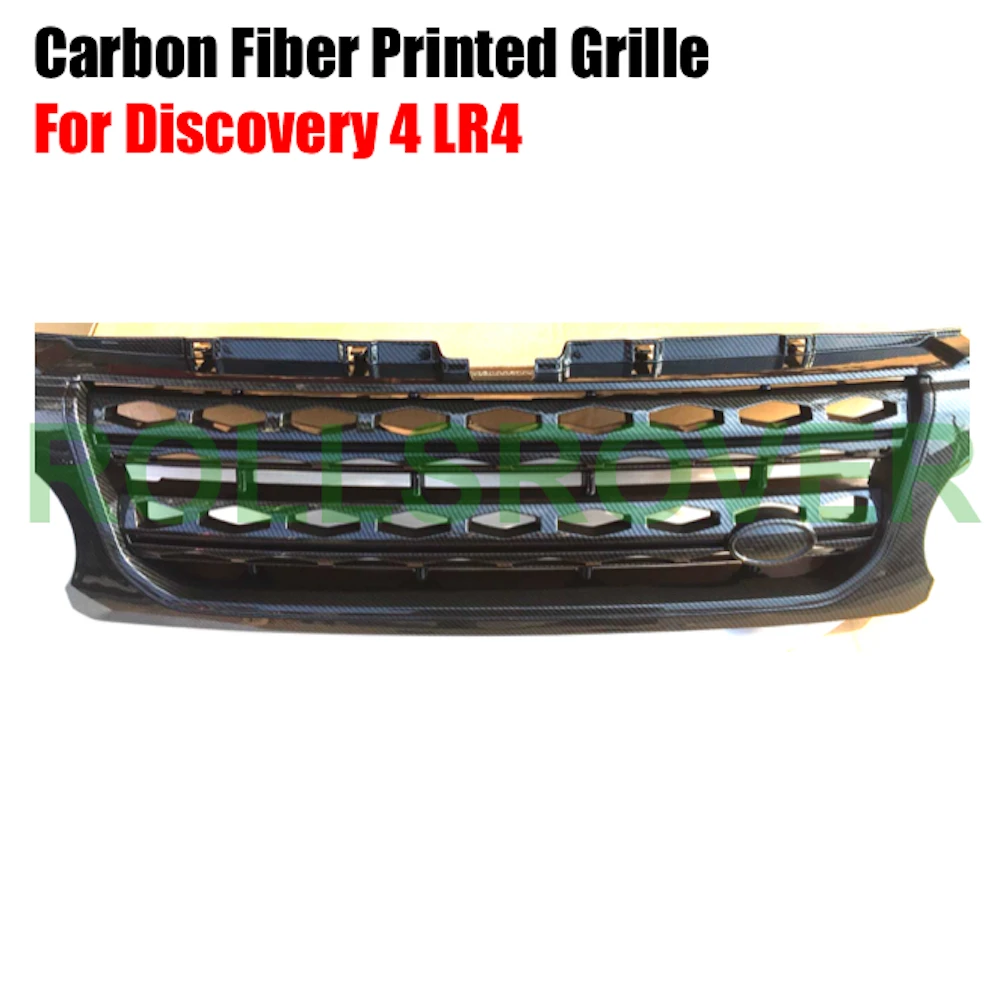 Решетка для переднего бампера ROLLSROVER из углеродного волокна с принтом решетка