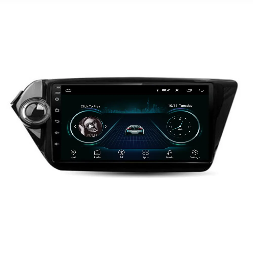 Android 10 2din автомобильный Радио gps навигация мультимедийный плеер для Kia RIO 3 4 Rio 2010 2011
