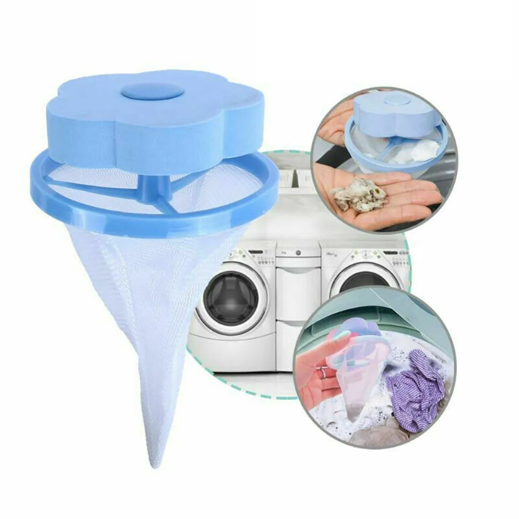 

Home Floating Lint Hair Catcher Mesh Pouch Washing Machine Laundry Filter Bag Banheiro Bathroom Floating Pet Fur Catcher 2019